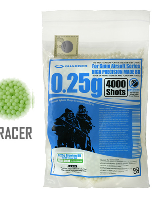 Guarder - BB Bullets - 0,25g - 4000 rds - Tracer