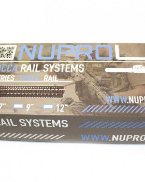 WE Nuprol - BOCCA Series Three Rail - Uluc M4 - Free Float - RIS - Brown - 12"