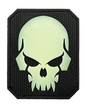 Emerson - Emblema 3D PVC - Pirate Skull - Fosforescent